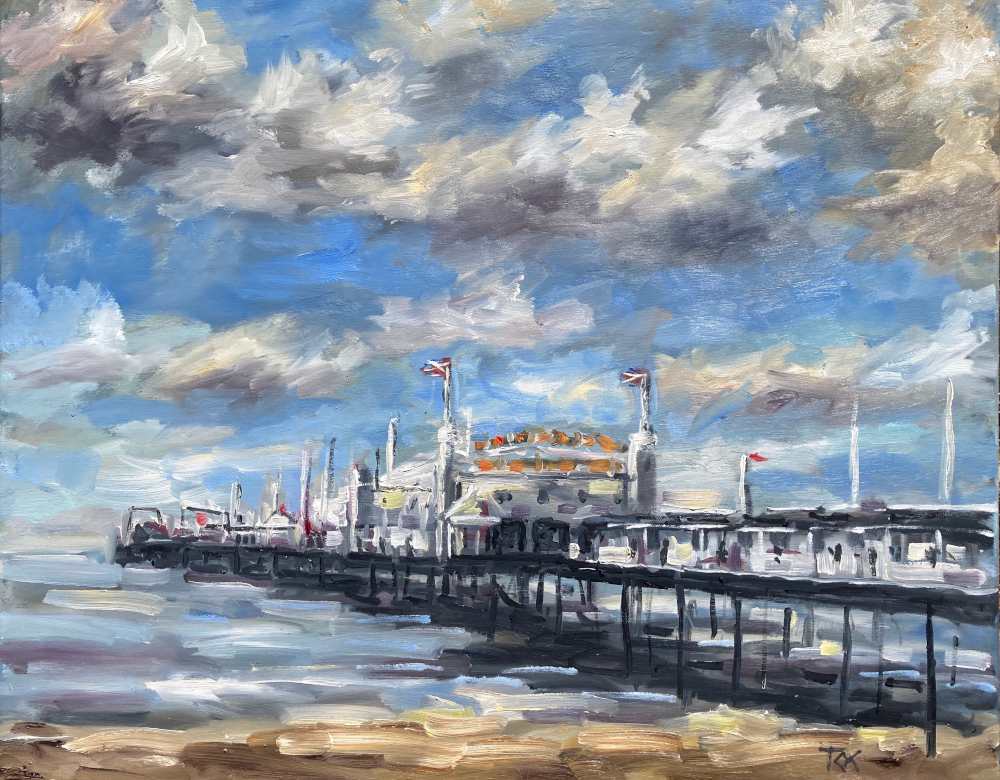 Brighton Pier Cloudy Skies