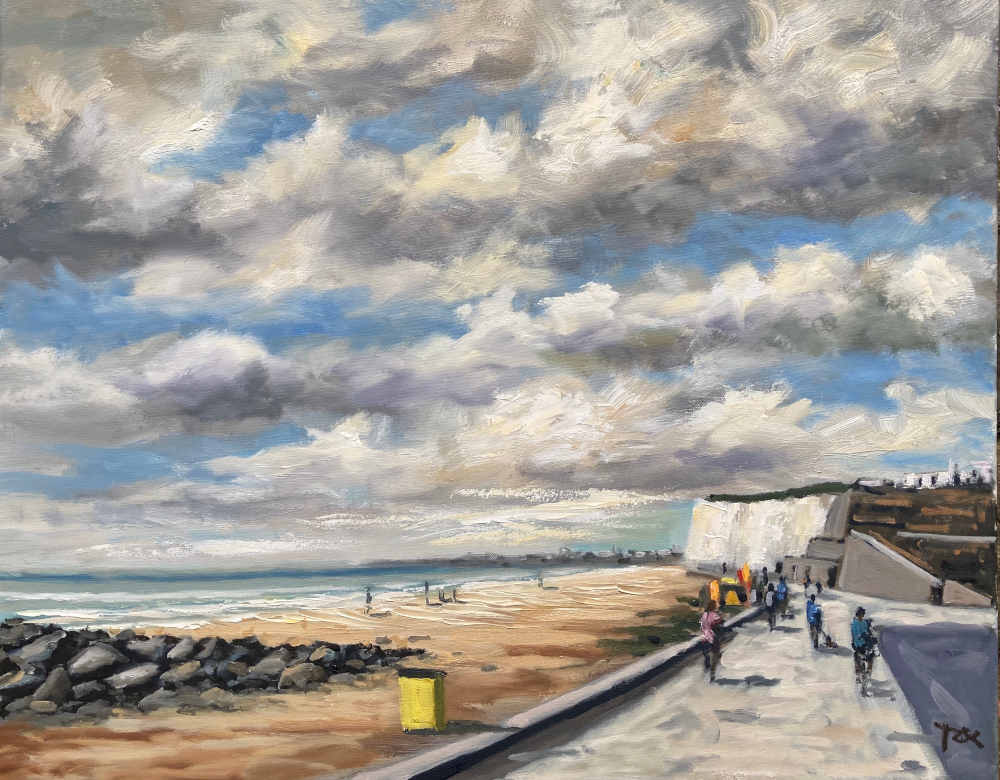Rottingdean Beach Cloudy Day